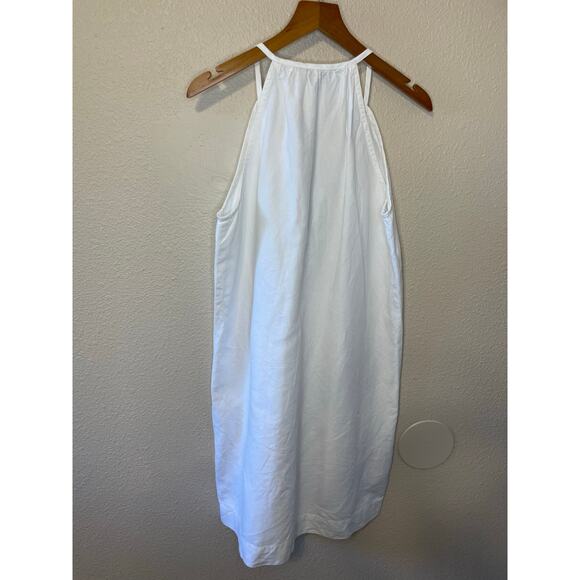 Tommy Bahama Linen Cotton Blend Embroidered Tunic Style Mini Tank Dress Medium - Picture 3 of 12
